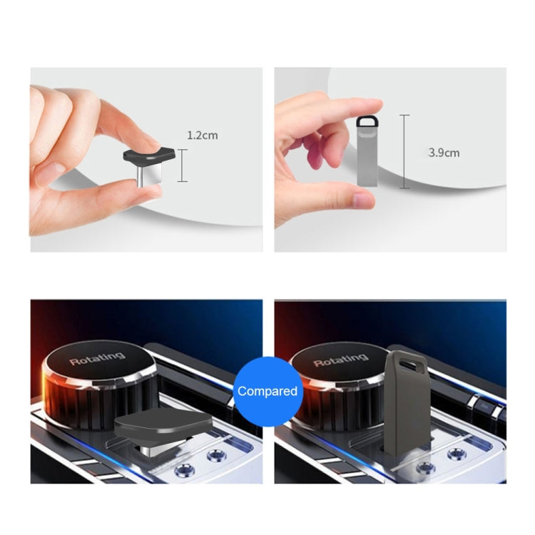 Car USB-C / Type-C Interface Mini Metal U Disk, Capacity:64GB
