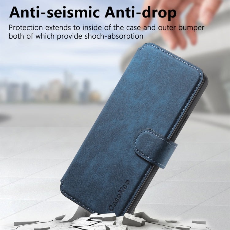 For Huawei Pura 70 CaseNeo MagSafe RFID Anti-theft Retro Leather Phone Case(Blue)
