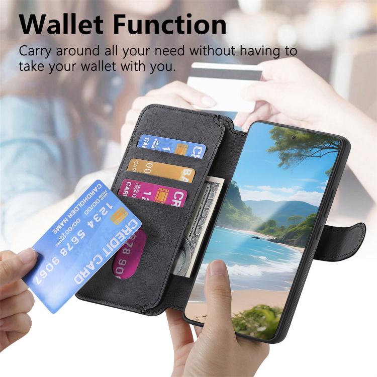 For Honor 400 Global 156.5mm CaseNeo MagSafe RFID Anti-theft Retro Leather Phone Case(Black)