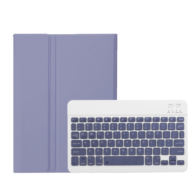 For Honor Pad X8a / X9 2024 AH25 Ultra-thin Detachable Bluetooth Keyboard Leather Tablet Case(Lavender White)