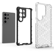 For Samsung Galaxy S25 Ultra 5G Honeycomb Shockproof Phone Case(Blue)