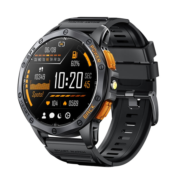 LEMFO K67 1.43 inch AMOLED Screen GPS Sports Smart Watch, Support Bluetooth Call / Wellness Tracking(Black)