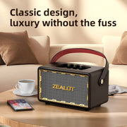 Zealot MT01 Retro Card Portable Wireless Bluetooth Speaker(Black)