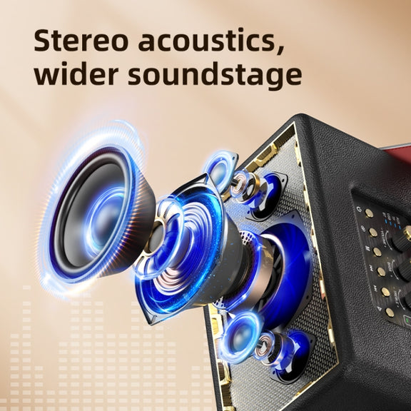 Zealot MT01 Retro Card Portable Wireless Bluetooth Speaker(Black)