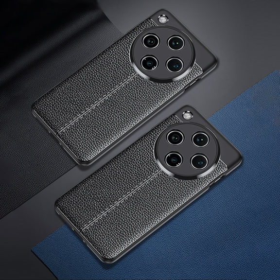 For OPPO Find X8 Litchi Texture Shockproof TPU Phone Case(Black)