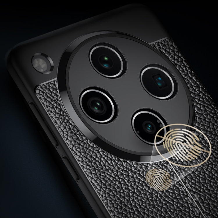 For OPPO Find X8 Litchi Texture Shockproof TPU Phone Case(Black)