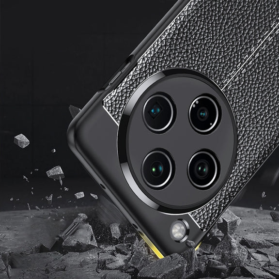 For OPPO Find X8 Litchi Texture Shockproof TPU Phone Case(Black)