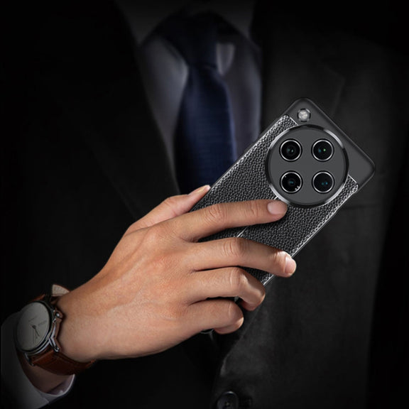 For OPPO Find X8 Litchi Texture Shockproof TPU Phone Case(Black)