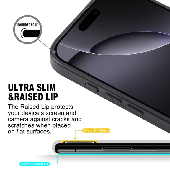 For iPhone 16 Pro Max GEBEI Plain Leather TPU Hybrid PU Phone Case(Black)