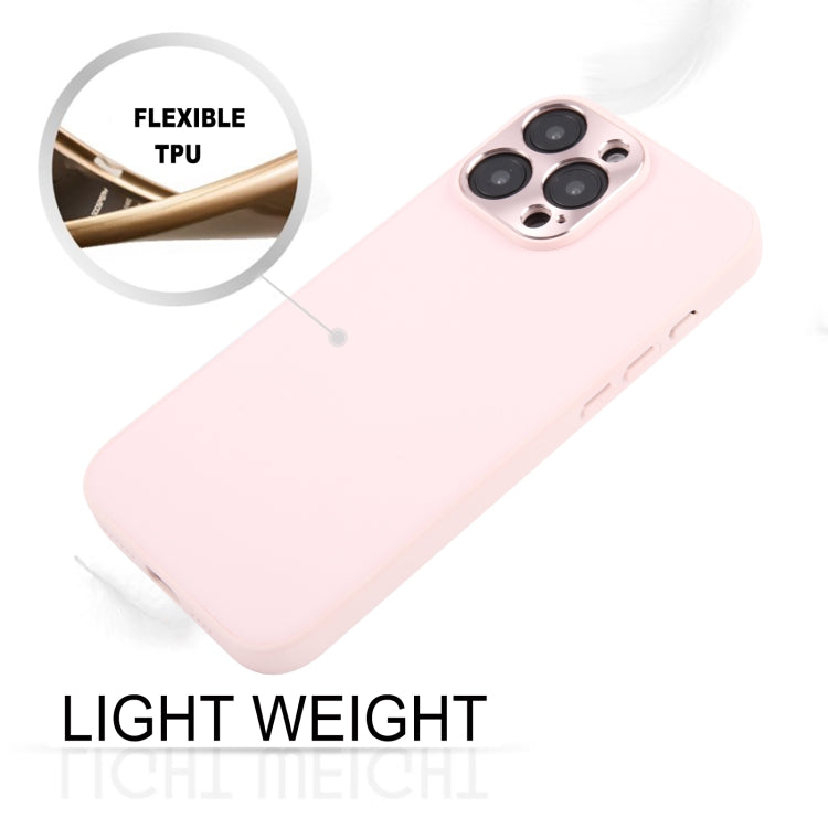 For iPhone 16 Pro GEBEI Plain Leather TPU Hybrid PU Phone Case(Pink)