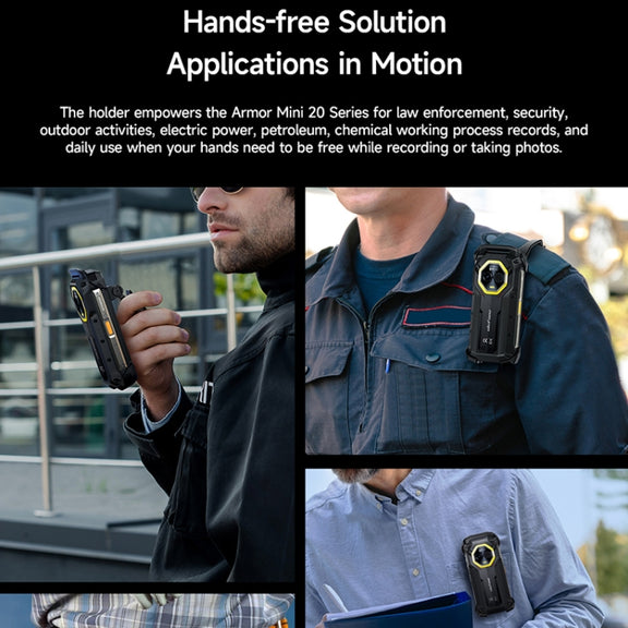 For Ulefone Armor mini 20T Pro / 20 Pro Ulefone Back Clip Phone Case(Black)