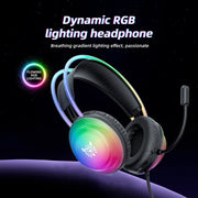 ONIKUMA X29 Head-mounted RGB Light Wired Gaming Headset, Cable Length: 2.2m(Black)