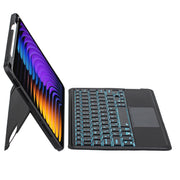 For Xiaomi Pad 7 / 7 Pro 11.2 inch Detachable Backlit Bluetooth Keyboard Leather Case with Touchpad(Black)
