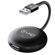 USB and HDMI Wired to Wireless CarPlay Auto Adapter, Specification:Round(Black) - free shipping - PMC Jewellery - Order now!