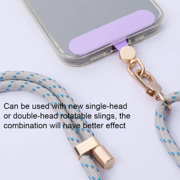 360 Degree Rotation Mobile Phone Lanyard Fixing Gasket(Navy Blue)