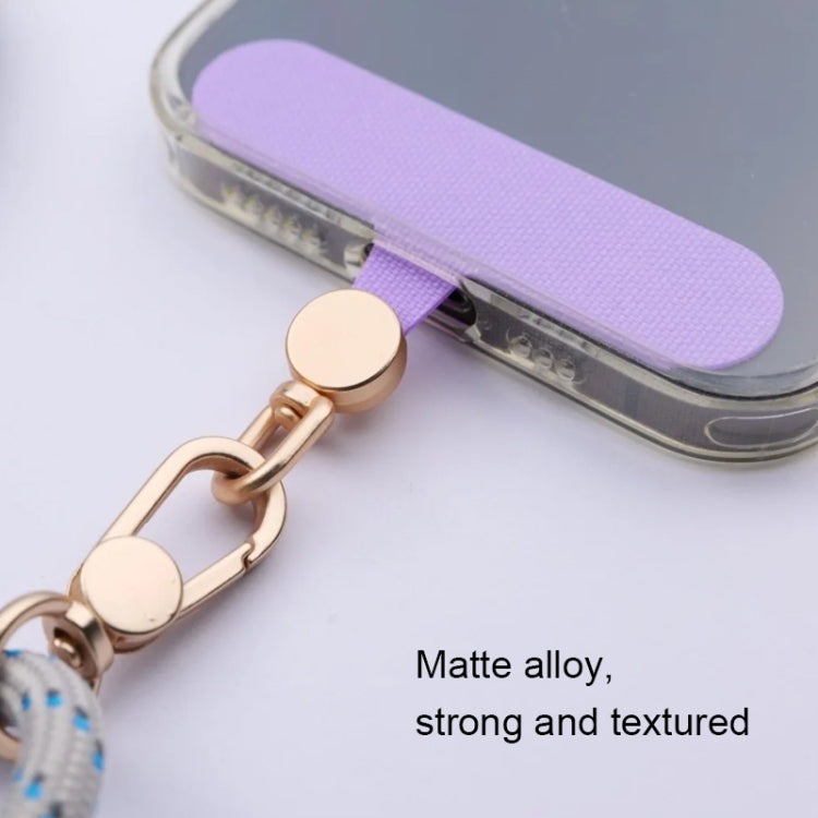 360 Degree Rotation Mobile Phone Lanyard Fixing Gasket(Mist Blue)