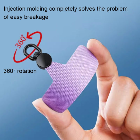360 Degree Rotation Mobile Phone Lanyard Fixing Gasket(Purple)