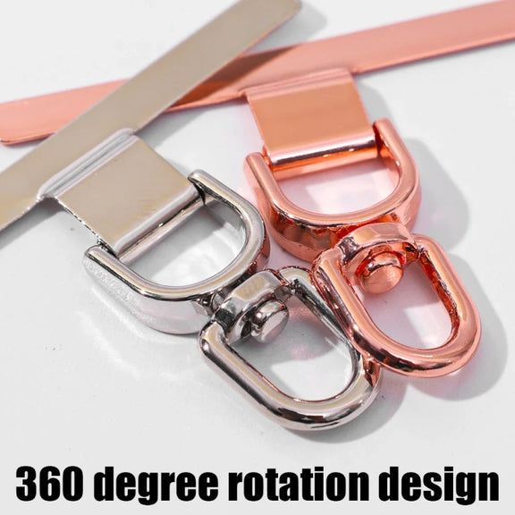 360 Degree Rotation T-shape Metal Mobile Phone Lanyard Fixing Gasket(Gold)