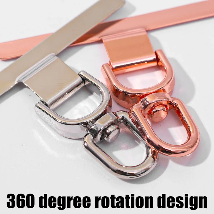 360 Degree Rotation T-shape Metal Mobile Phone Lanyard Fixing Gasket(Silver)