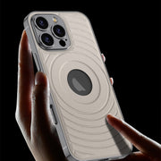 For iPhone 16 Pro GKK Plating Leather Wave MagSafe Phone Case(Copper)