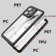 For iPhone 16 Pro Max RedPepper IP68 Water-resistant Triple-proof Phone Case(Black)
