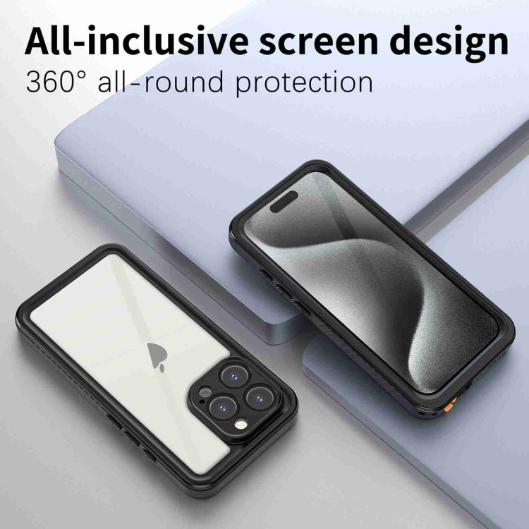 For iPhone 16 Pro RedPepper IP68 Water-resistant Triple-proof Phone Case(Black)