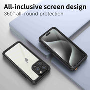For iPhone 16 Pro RedPepper IP68 Water-resistant Triple-proof Phone Case(Black)
