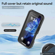 For iPhone 16 Plus RedPepper IP68 Water-resistant Triple-proof MagSafe Phone Case(Black)