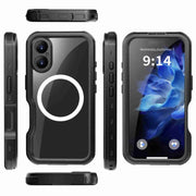 For iPhone 16 Plus RedPepper IP68 Water-resistant Triple-proof MagSafe Phone Case(Black)