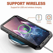 For iPhone 16 Plus RedPepper Triple-proof Metal Phone Case(Black)