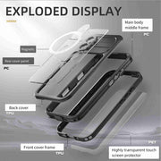 For iPhone 16 RedPepper IP68 Water-resistant Triple-proof MagSafe Phone Case(Black)