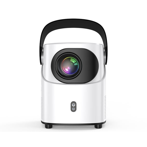 T-2 1920 x 1080P 240ANSI HiSilicon 352 Android 9.0 Portable Projector, US Plug(White)