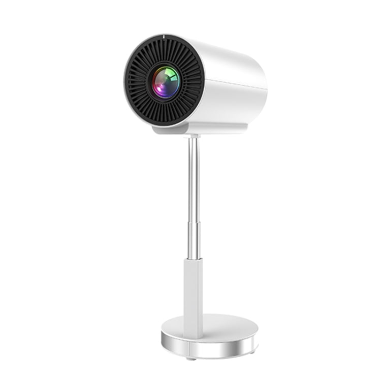 TS-3 1280x720P 260ANSI HiSilicon 352 Android 9.0 Telescopic Projector, US Plug(White)