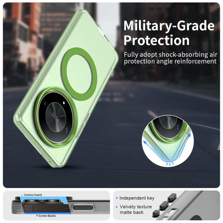 For Honor Magic6 Lite 5G Candy Magsafe PC Hybrid TPU Phone Case(Green)
