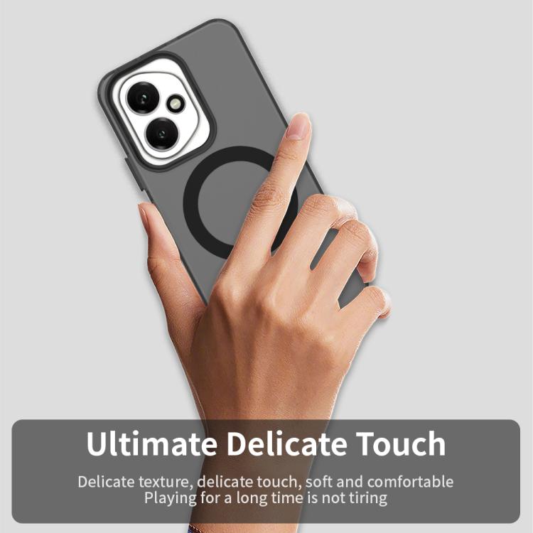 For Honor 400 Global 156.5mm Candy Magsafe PC Hybrid TPU Phone Case(Black)