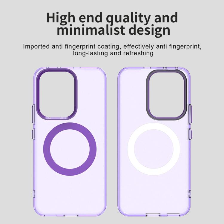 For Honor 400 Global 156.5mm Candy Magsafe PC Hybrid TPU Phone Case(Purple)