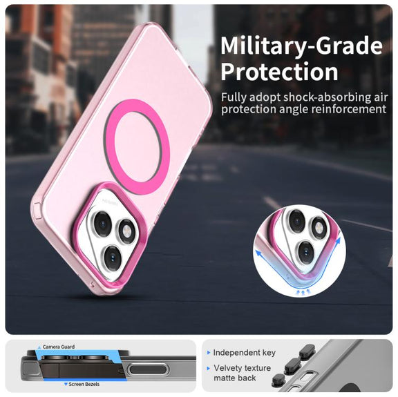 For Honor 400 Lite Global Candy Magsafe PC Hybrid TPU Phone Case(Red)