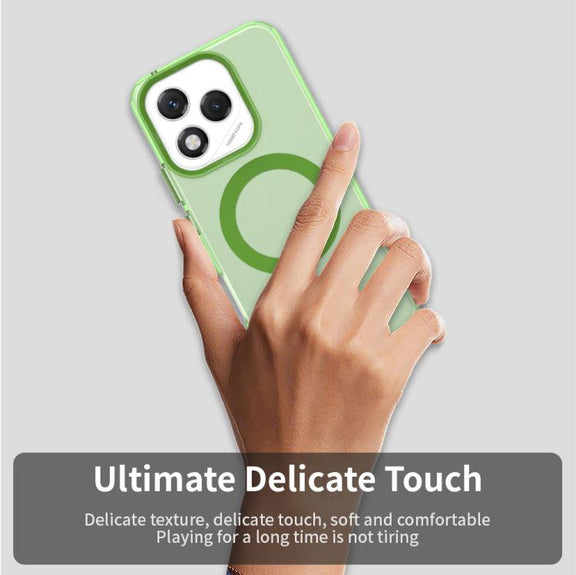 For Honor 400 Lite Global Candy Magsafe PC Hybrid TPU Phone Case(Green)