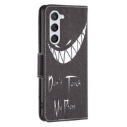 For Samsung Galaxy S25 5G Colored Drawing Pattern Leather Phone Case(Smirk)