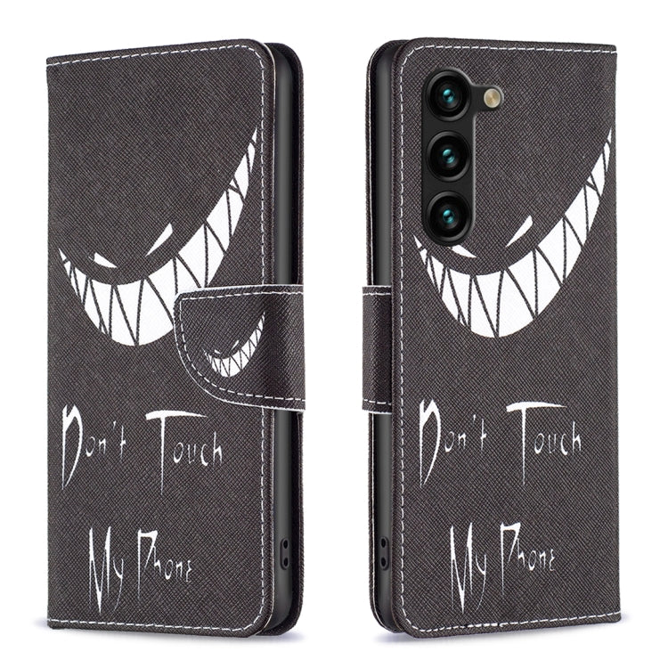 For Samsung Galaxy S25+ 5G Colored Drawing Pattern Leather Phone Case(Smirk)