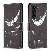 For Samsung Galaxy S25+ 5G Colored Drawing Pattern Leather Phone Case(Smirk)