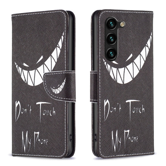 For Samsung Galaxy S25+ 5G Colored Drawing Pattern Leather Phone Case(Smirk)