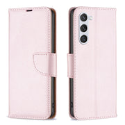 For Samsung Galaxy S25 5G Litchi Texture Pure Color Flip Leather Phone Case(Rose Gold)
