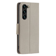 For Samsung Galaxy S25+ 5G Litchi Texture Pure Color Flip Leather Phone Case(Grey)