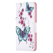 For Samsung Galaxy S25 5G Colored Drawing Pattern Leather Phone Case(Flowers Butterfly)