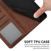 For Samsung Galaxy S25 Ultra 5G Solid Calf Texture Flip Leather Phone Case(Brown)
