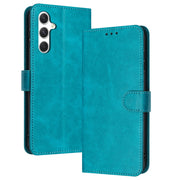 For Samsung Galaxy S25 / S24 5G Solid Calf Texture Flip Leather Phone Case(Green)