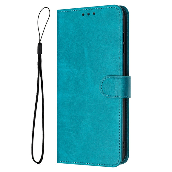 For Samsung Galaxy S25 / S24 5G Solid Calf Texture Flip Leather Phone Case(Green)