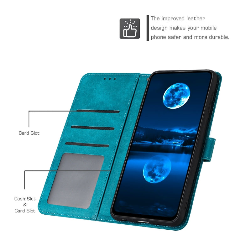 For Samsung Galaxy S25 / S24 5G Solid Calf Texture Flip Leather Phone Case(Green)