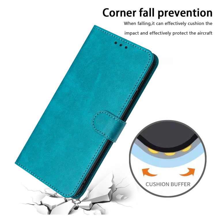 For Samsung Galaxy S25 / S24 5G Solid Calf Texture Flip Leather Phone Case(Green)